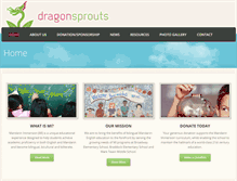 Tablet Screenshot of dragonsprouts.org
